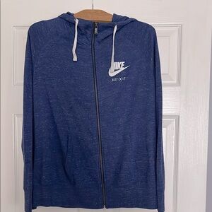 Nike zip up purple hoodie. Size Large.